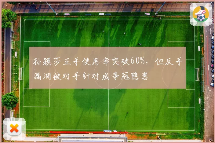 孙颖莎正手使用率突破60%,但反手漏洞被对手针对成争冠隐患